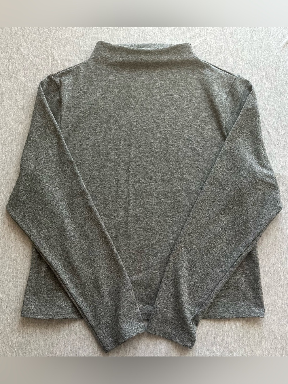 Express women’s Grey Mock Neck Long Sleeve Top